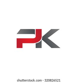 PK company linked letter logo