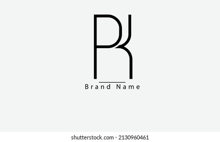 PK KP P K abstract vector logo monogram template