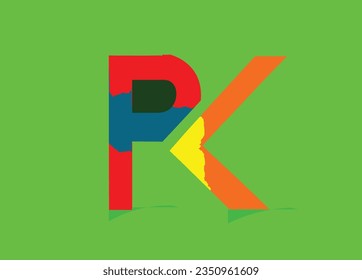 PK latter clean professional logo Vector 