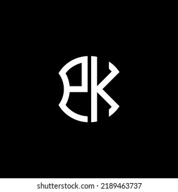 PK letter logo creative design with vector graphic, Abc simple and modern logo design.