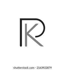  vector de diseño de logotipo de letra PK
