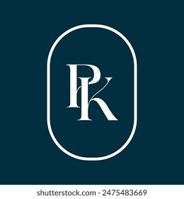 PK letter Type Logo Design vector Template, Abstract Letter PK logo Design, PK logo vector, PK icon vector