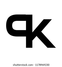 pk letter vector logo. kp letter vector logo