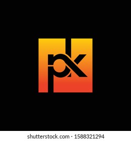 Pk Logo Company Logo Monogram Design Stock Vector Royalty Free