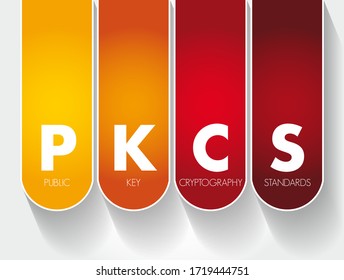 PKCS - Public Key Cryptography Standards Acronym, Technology Concept Background