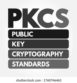 PKCS - Public Key Cryptography Standards Acronym, Technology Concept Background