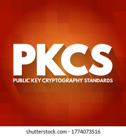 PKCS - Public Key Cryptography Standards Acronym, Technology Concept Background