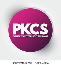 PKCS - Public Key Cryptography Standards Acronym, Technology Concept Background