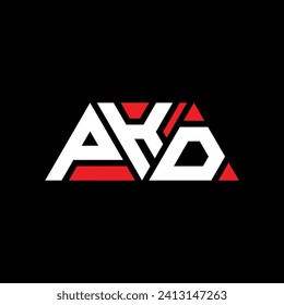 PKD triangle letter logo design with triangle shape. PKD triangle logo design monogram. PKD triangle vector logo template with red color. PKD triangular logo Simple, Elegant, and Luxurious design.