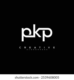 
PKP Letter Logo Design Initial Vector Concept. Simple PKP Logo Template Illustration.