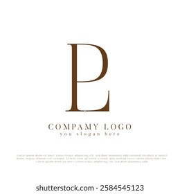 PL, Abstract Letters Logo Monogram