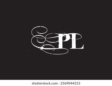 PL initial letter logo design and minimalist logo
