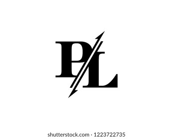PL initials logo sliced