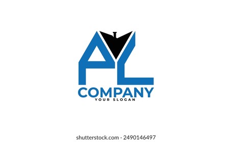 
PL letter creative real estate vector logo design.
