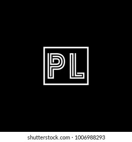 PL letter logo