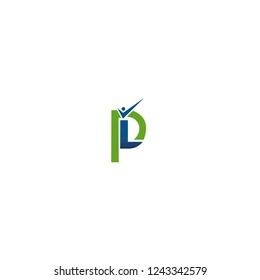 PL Letter Logo Design Template Vector