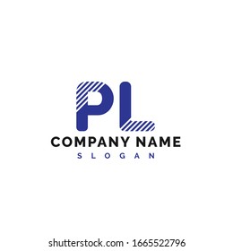 PL Letter Logo Design. PL letter logo Vector Illustration - Vector