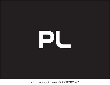 pl letter logo and monogram design