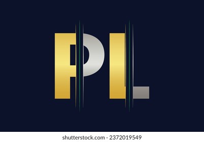 PL Letter Logo Template Illustration Design.