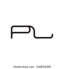 PL letter logo template vector icon design