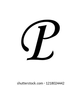 Pl Letter Vector Logo Lp Letter Stock Vector (Royalty Free) 1218024442 ...