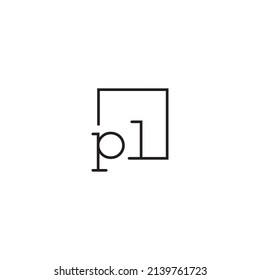 PL line concept logo in high quality professional design that will be best for your companies