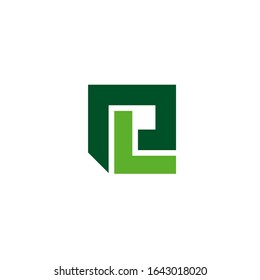 pl logo design vector sign template