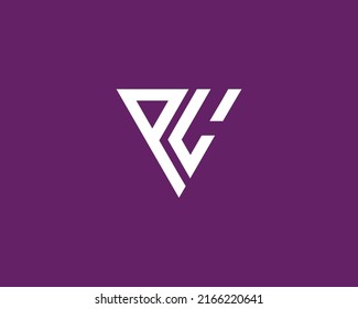 PL Logo design vector template