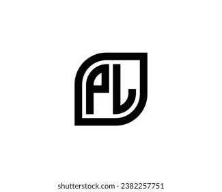 PL logo design vector template