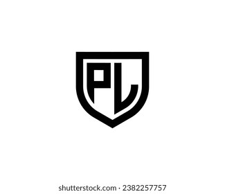 PL logo design vector template