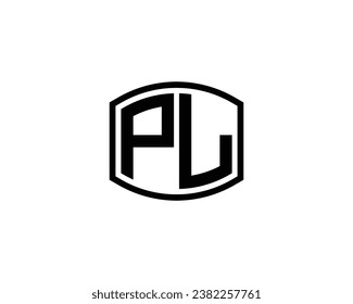 PL logo design vector template