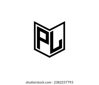 PL logo design vector template