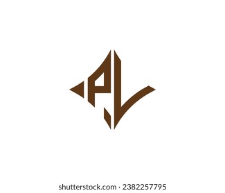 PL logo design vector template