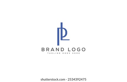 PL logo design vector template design for brand