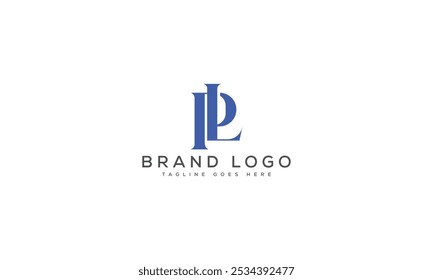 PL logo design vector template design for brand