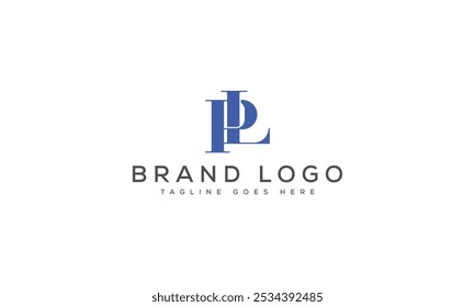 PL logo design vector template design for brand