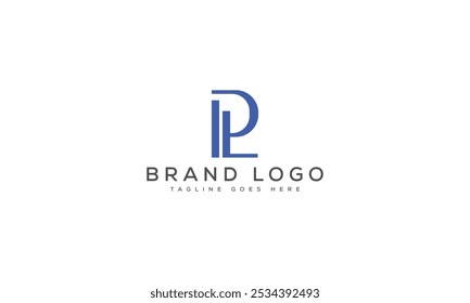 PL logo design vector template design for brand