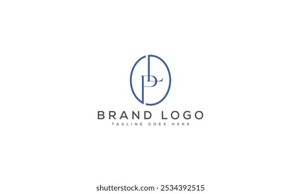 PL logo design vector template design for brand