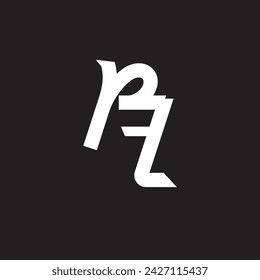 PL logo on a black background