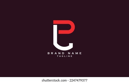 PL, LP, Abstract initial monogram letter alphabet logo design