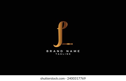 PL, LP, Abstract initial monogram letter alphabet logo design