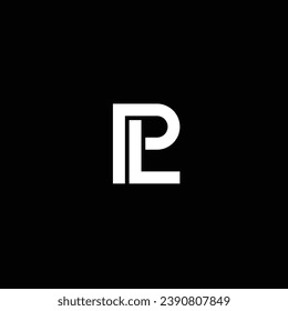 PL or LP abstract letter design. Professional business awesome artistic branding company different colors illustration logo or icon or monogram.