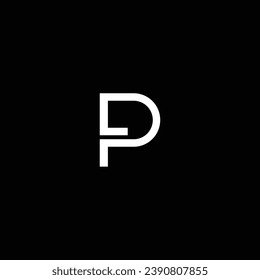 PL or LP abstract letter design. Professional business awesome artistic branding company different colors illustration logo or icon or monogram.