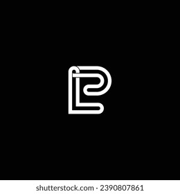 PL or LP abstract letter design. Professional business awesome artistic branding company different colors illustration logo or icon or monogram.