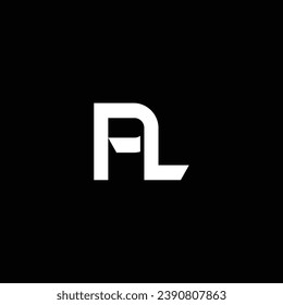 PL or LP abstract letter design. Professional business awesome artistic branding company different colors illustration logo or icon or monogram.