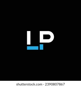 PL or LP abstract letter design. Professional business awesome artistic branding company different colors illustration logo or icon or monogram.