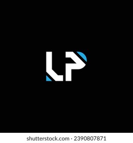 PL or LP abstract letter design. Professional business awesome artistic branding company different colors illustration logo or icon or monogram.