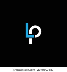 PL or LP abstract letter design. Professional business awesome artistic branding company different colors illustration logo or icon or monogram.