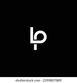 PL or LP abstract letter design. Professional business awesome artistic branding company different colors illustration logo or icon or monogram.