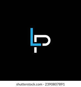 PL or LP abstract letter design. Professional business awesome artistic branding company different colors illustration logo or icon or monogram.